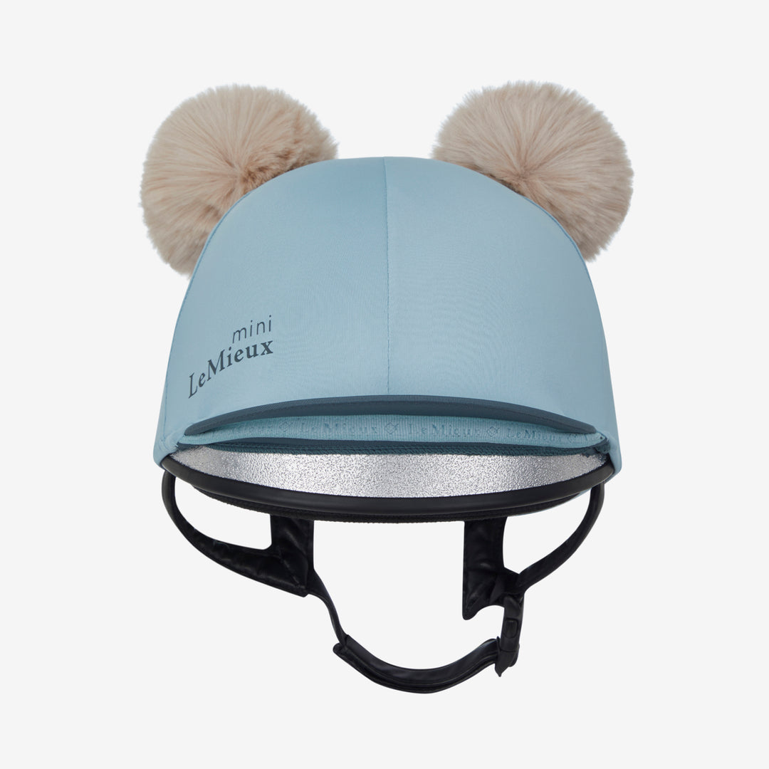 LeMieux Mini Double Pom Hat Silk - Glacier