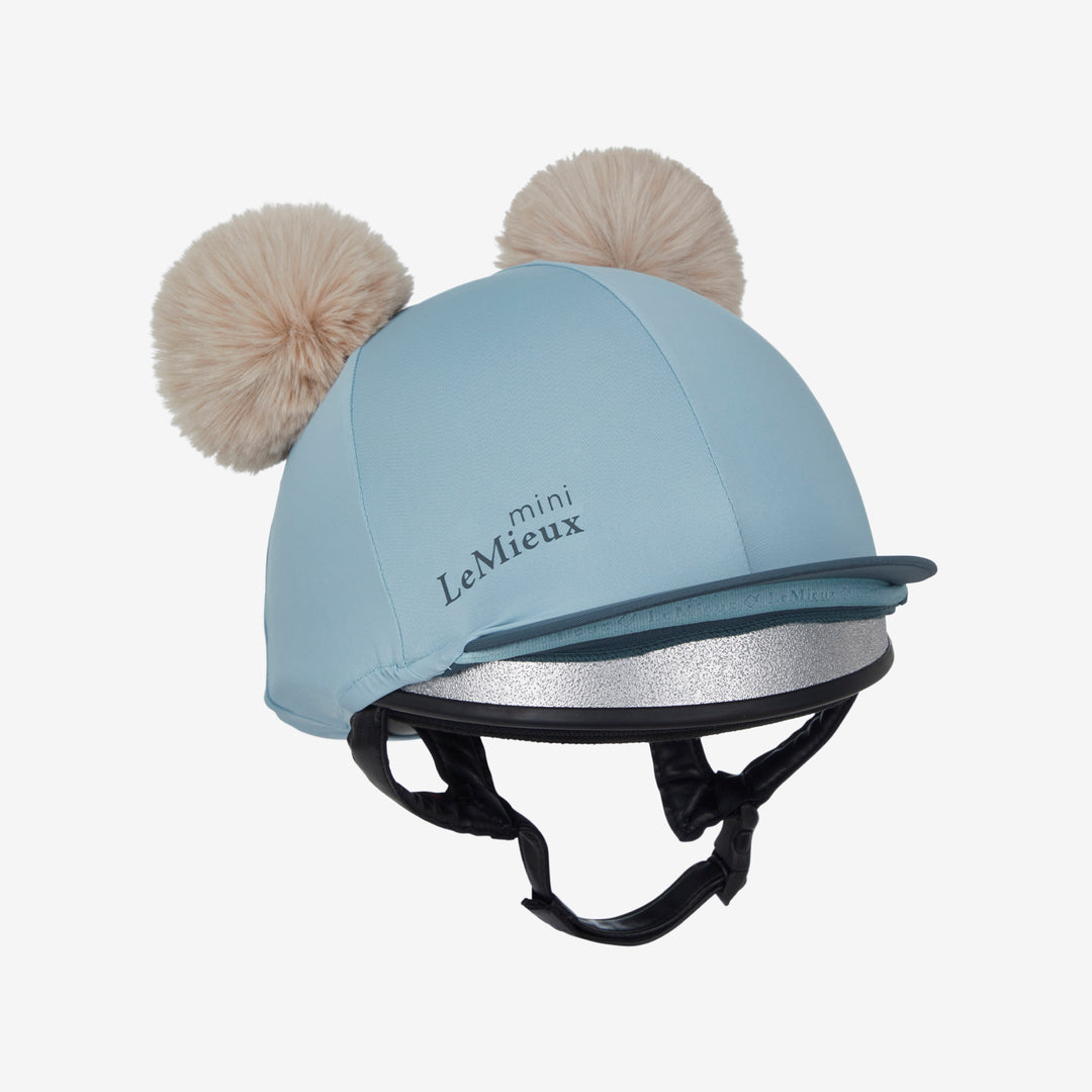 LeMieux Mini Double Pom Hat Silk - Glacier