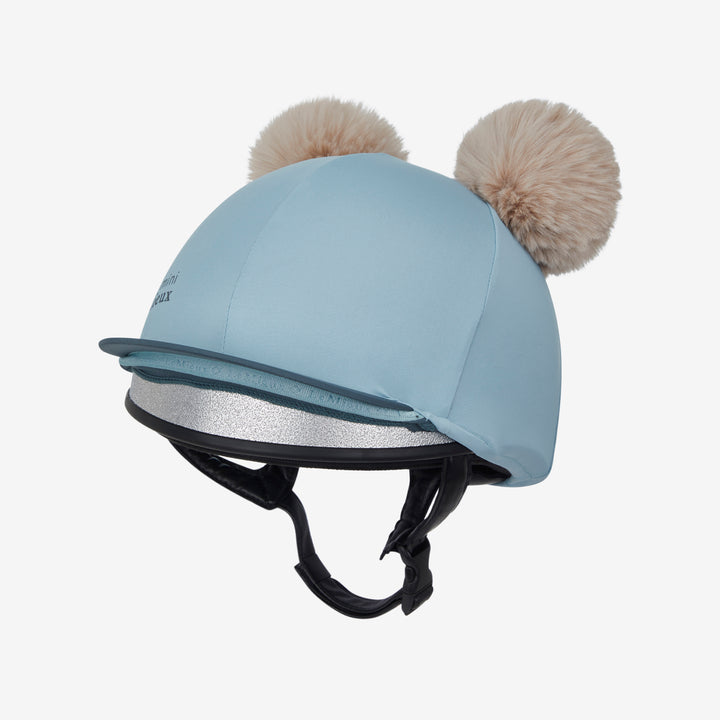 LeMieux Mini Double Pom Hat Silk - Glacier