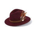 The Hicks & Brown Suffolk Fedora with Gamebird Feathers in Green#Green
