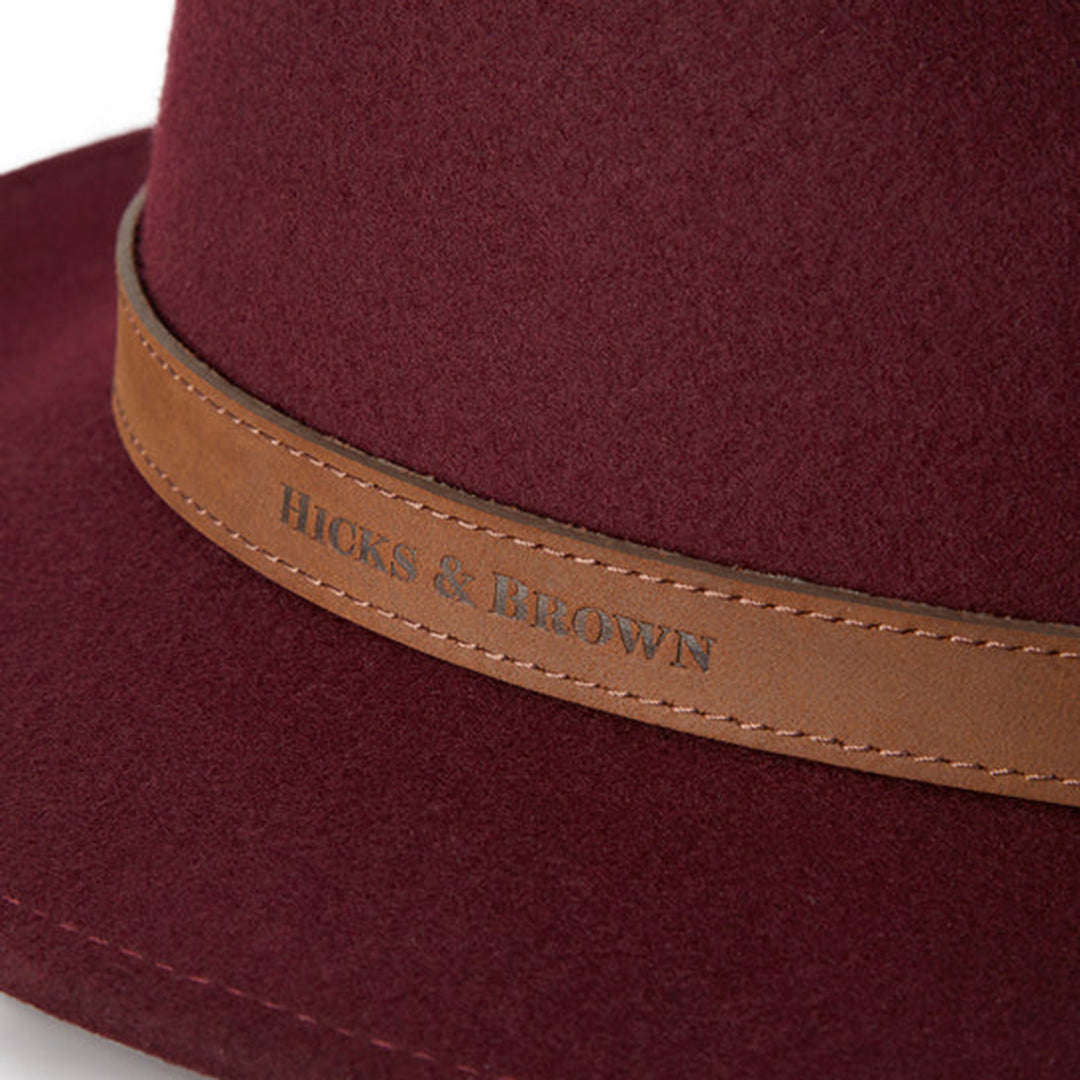 Hicks & Brown Suffolk Fedora Bronze Side Feather