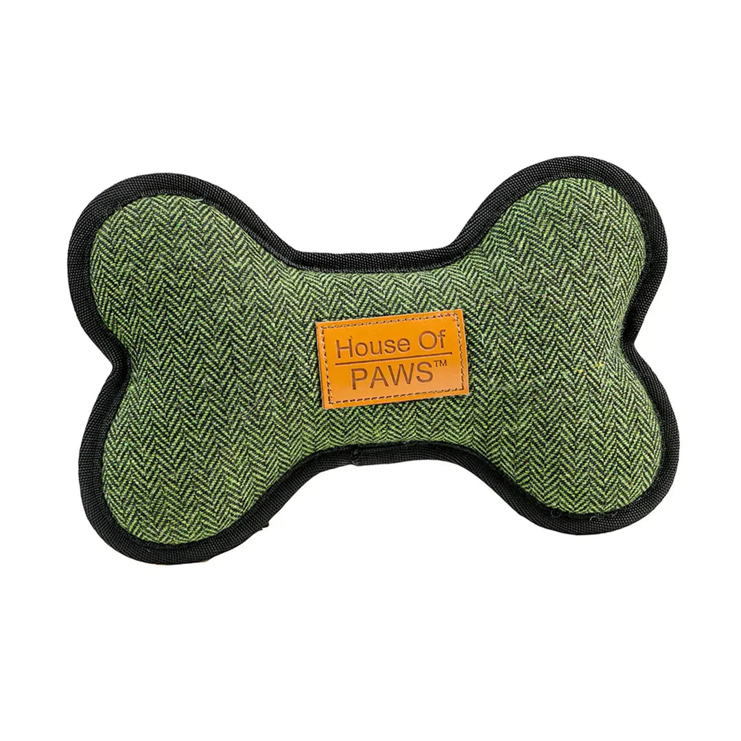 House of Paws Tweed Bone Dog Toy