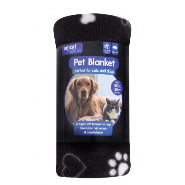 Smart Choice Paw Print Pet Blanket