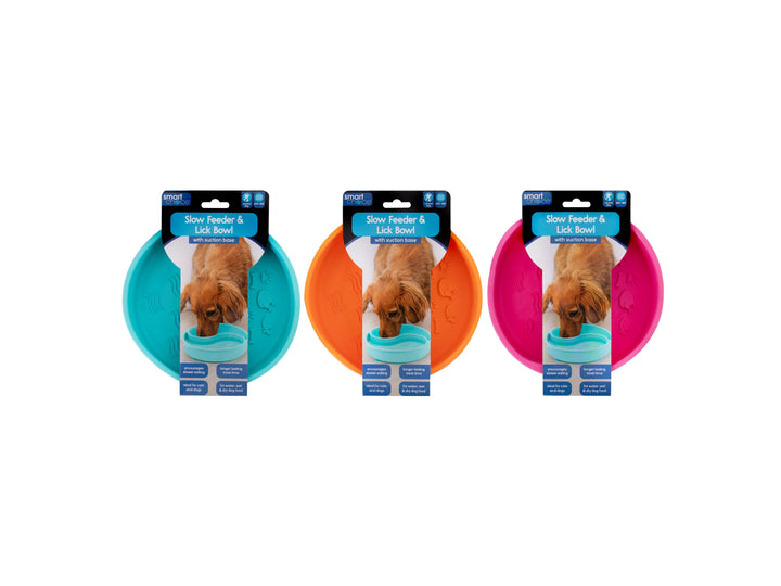 Smart Choice 2 Section Slow Feeder & Lick Bowl