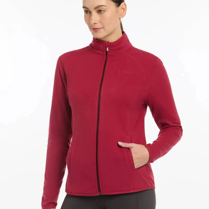 LeMieux Ladies Faye Zip Through Fleece - Ember