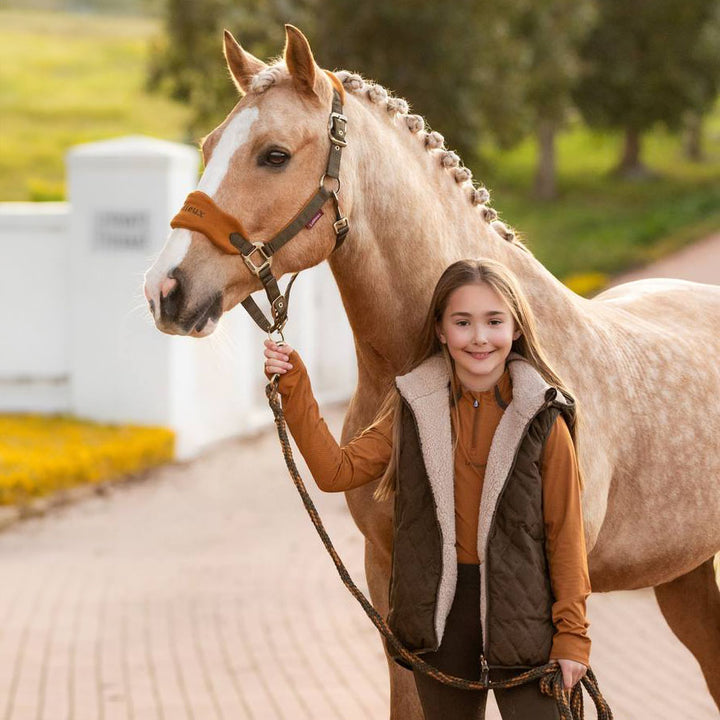 LeMieux Young Rider Eloise Reversible Winter Gilet - Alpine