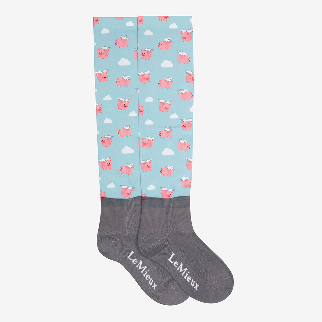 LeMieux Childs Footsie Socks - Flying Pigs