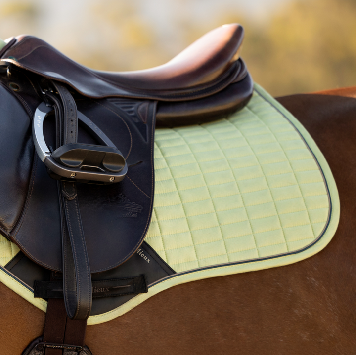 LeMieux Suede Close Contact Square - Macaron