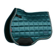 Mallow pink quilted saddle pad with black accents 