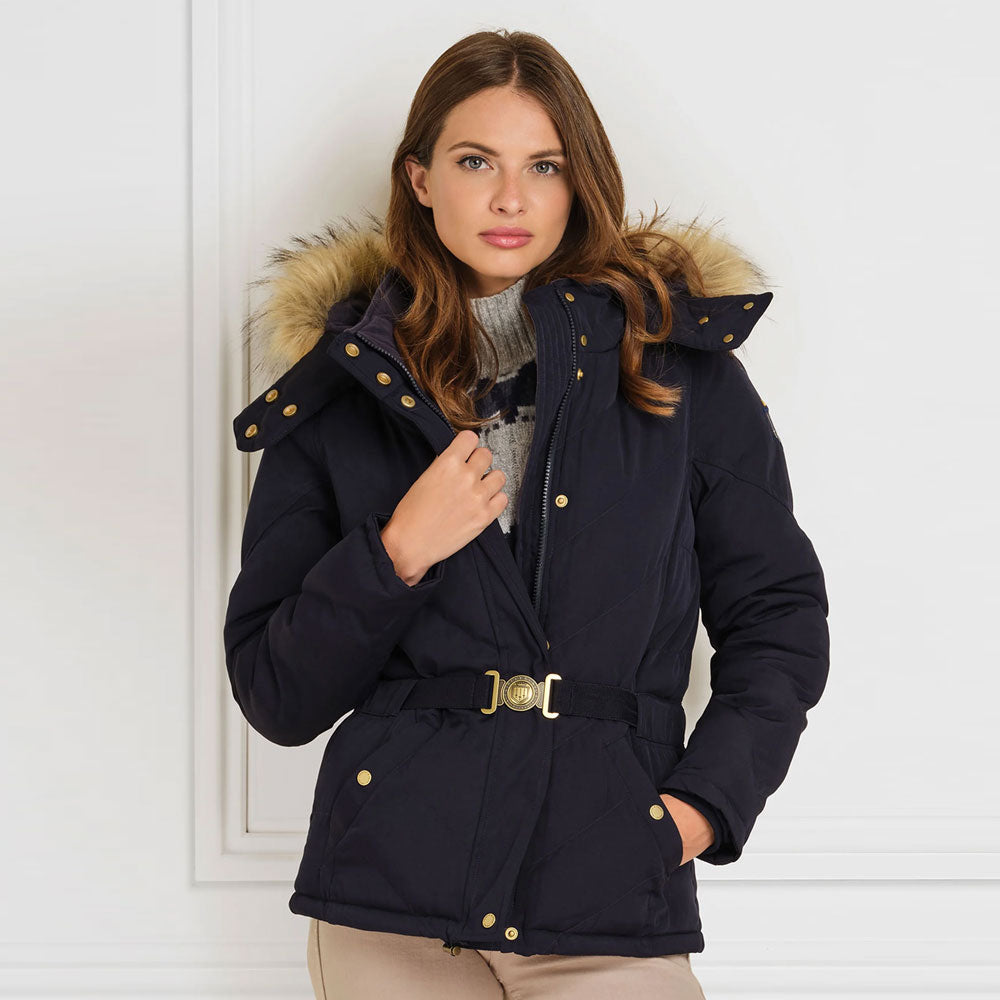 The Fairfax & Favor Ladies The Charlotte Padded Jacket in Navy#Navy