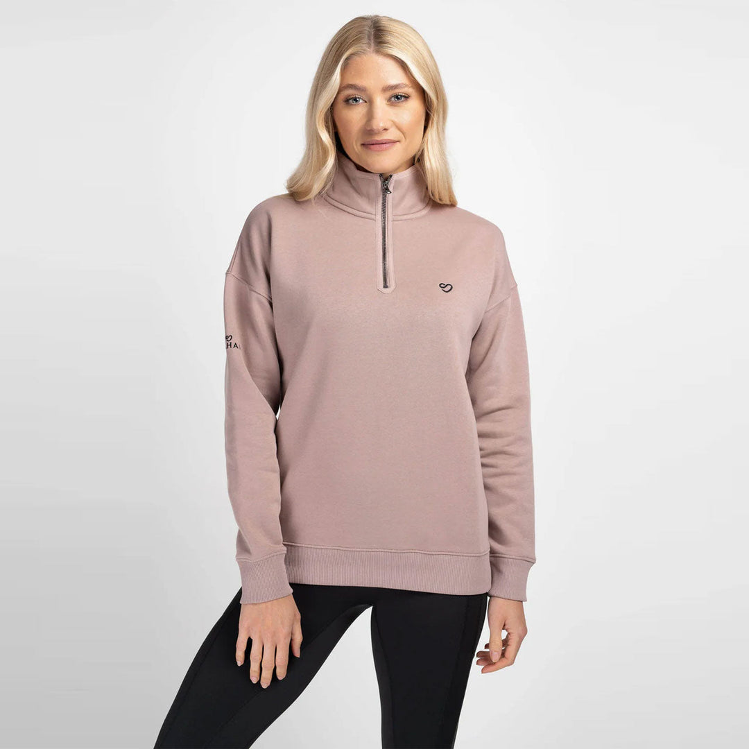 Mochara Ladies Half Zip Sweatshirt