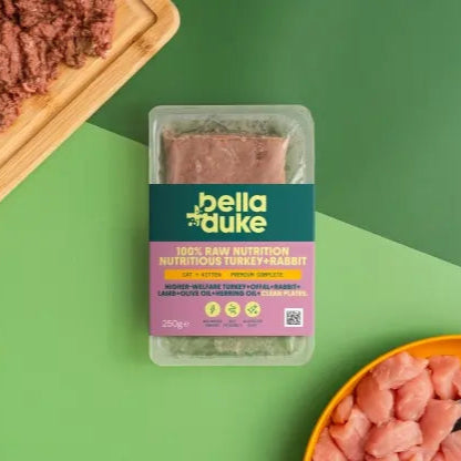 Bella & Duke Nutritious Turkey, Rabbit & Lamb Raw Cat Food