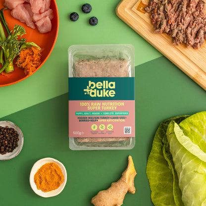 Bella & Duke Higher-Welfare Turkey Raw Dog Food