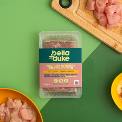 Bella & Duke Turkey & Chicken Raw Cat Food