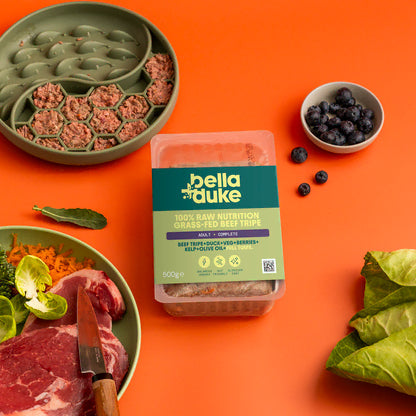 Bella & Duke Grass-Fed Beef Tripe Raw Dog Food