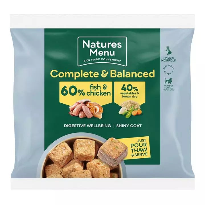 Natures Menu Nuggets 60/40 Fish With Chicken 1kg 1kg