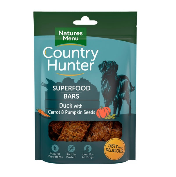 Country Hunter Superfood Bar with Duck Dog Treats 100g