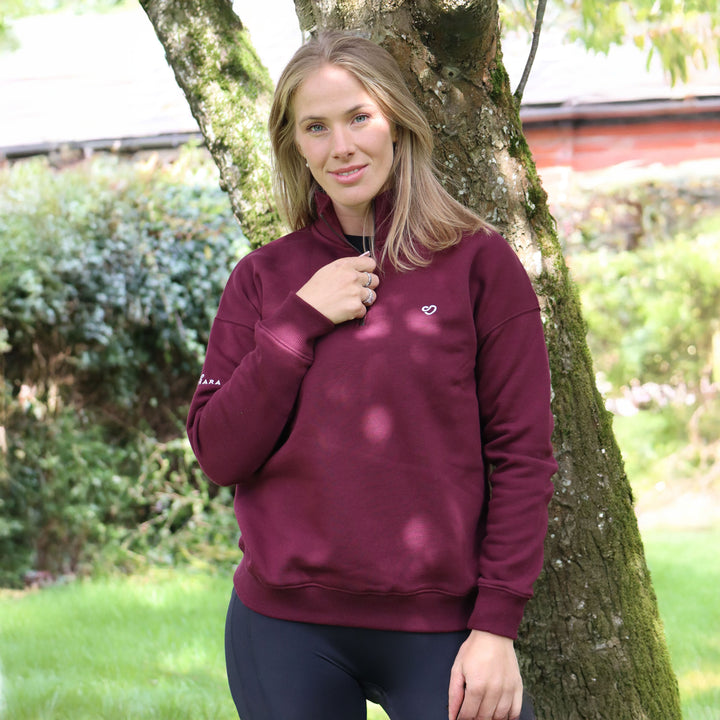 Mochara Ladies Half Zip Sweatshirt