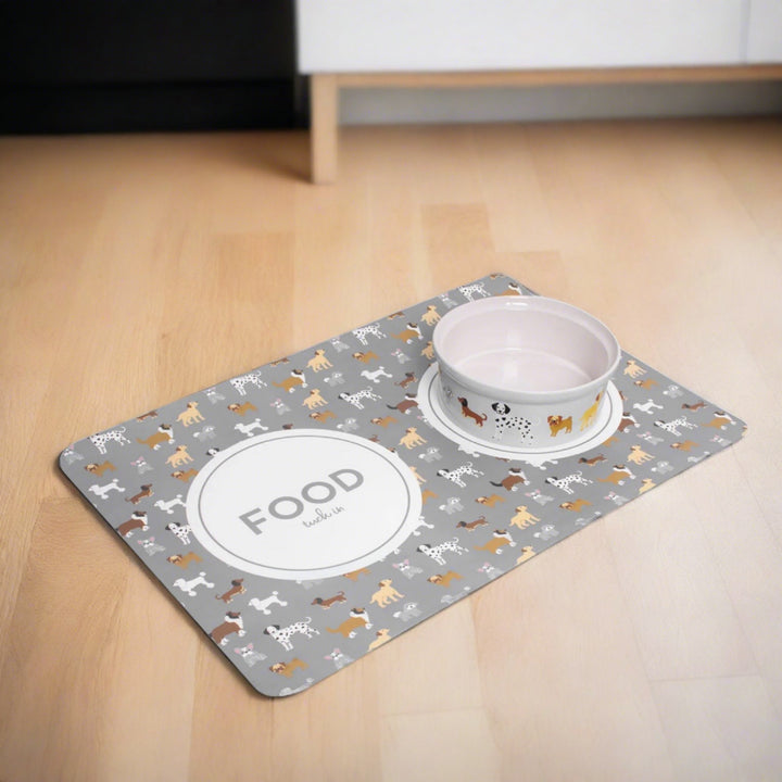 Smart Choice Anti Slip Dog Print Feeding Mat