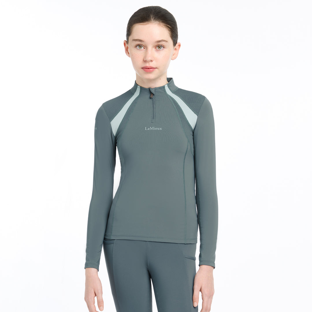 LeMieux Young Rider Mia Mesh Baselayer - Petrol