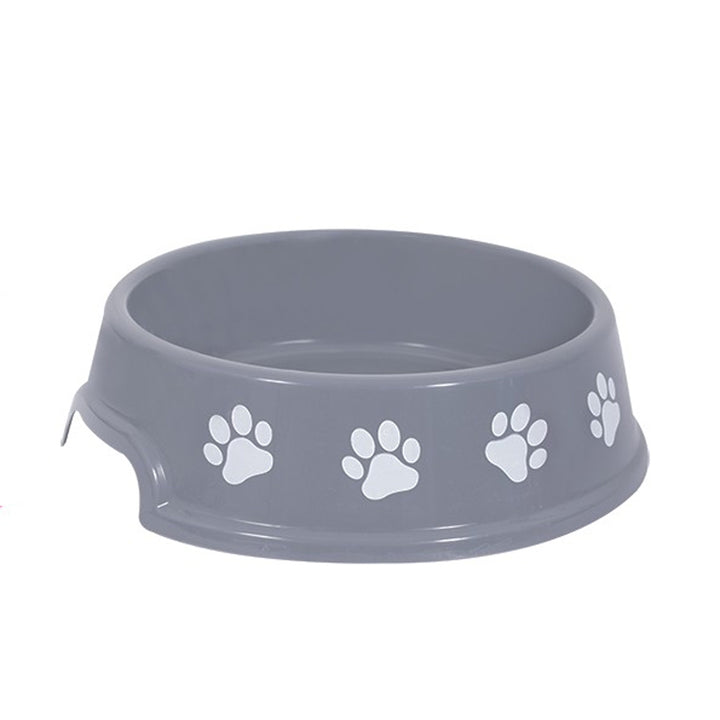 Smart Choice Plastic Printed Paw Print Pet Bowl