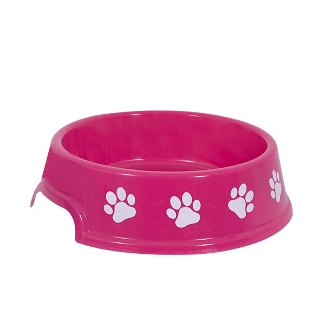 Smart Choice Plastic Printed Paw Print Pet Bowl