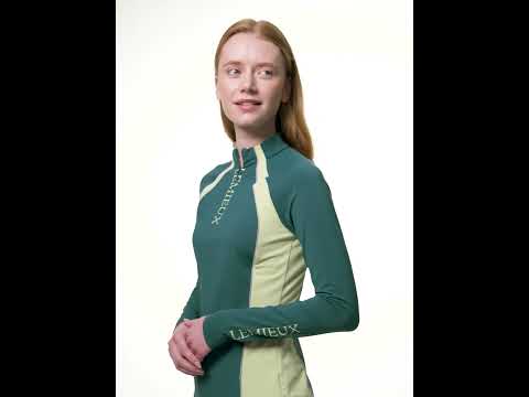 LeMieux Ladies Philippa Mesh Long Sleeve Base Layer - Jungle