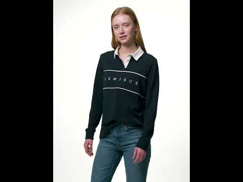 LeMieux Ladies Rochelle Rugby Shirt - Navy