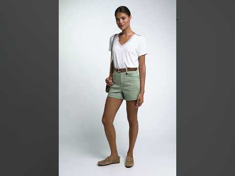 Holland Cooper Ladies High Rise Denim Short