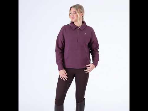 Aubrion Equestrian Ladies Quarter Zip Sweater