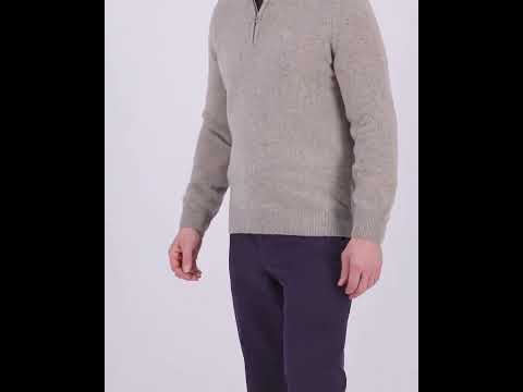 Barbour Mens Tainsbury Half Zip Knitted Jumper
