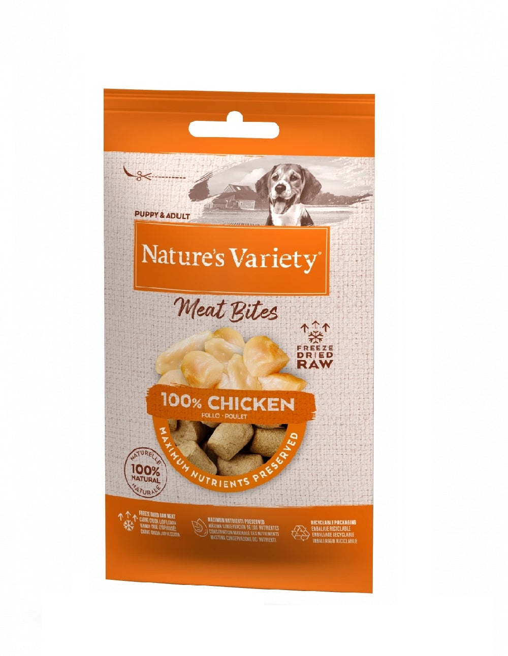 Natures Variety Pure Freeze Dried Meat Bites Chicken 20g 20g