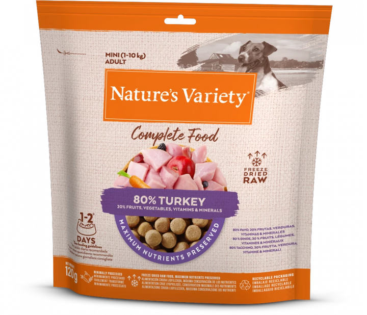 Natures Variety Pure Freeze Dried Turkey 120g 120g