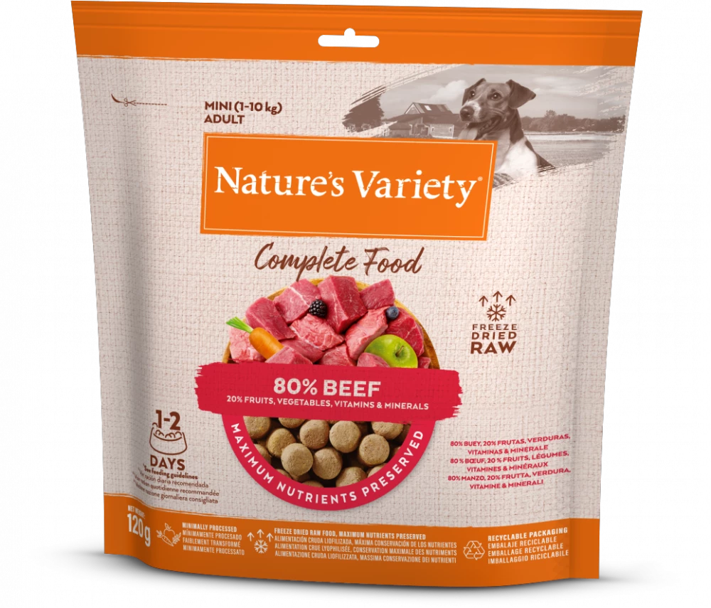 Natures Variety Freeze Dried Beef 120g 120g