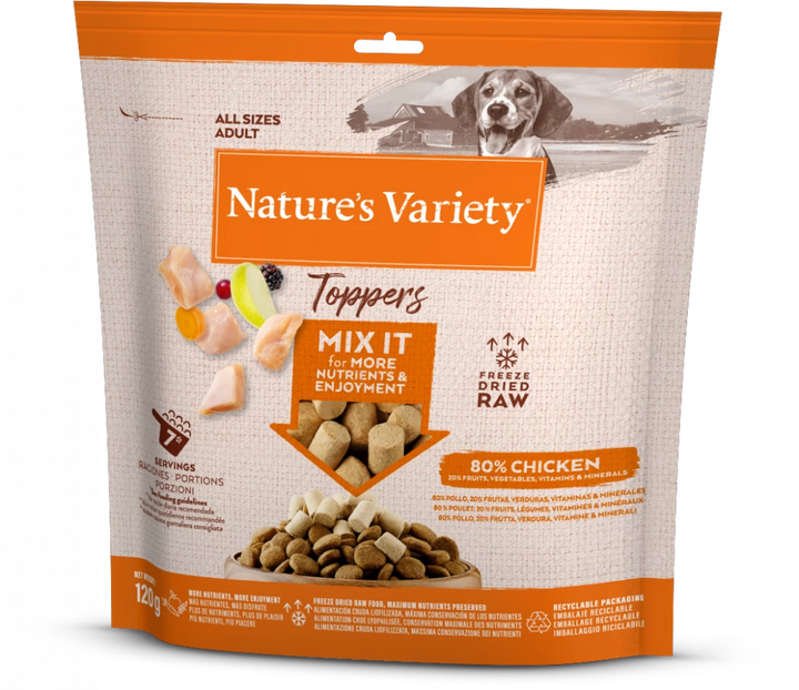 Natures Variety Freeze Dried Toppers Chicken