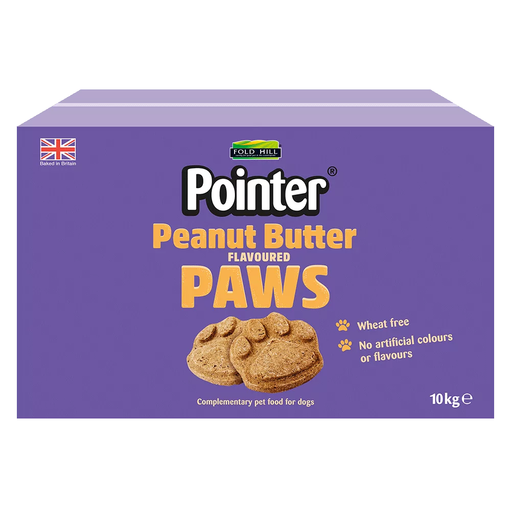 Pointer Peanut Butter Paws Dog Treats 10kg