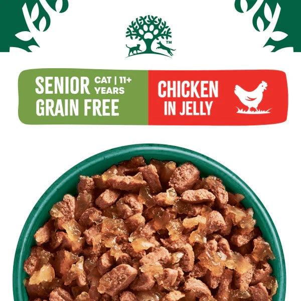 James Wellbeloved Senior Cat Grain Free Pouches with Chicken