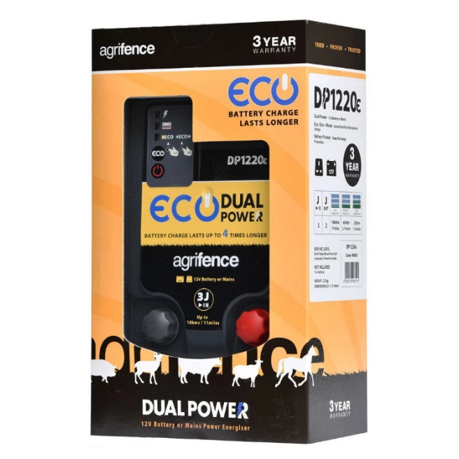 Agrifence Dual Power Eco 3J DP1220e Energiser