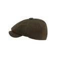 The Schoffel Mens Newsboy Cap in Dark Green#Dark Green