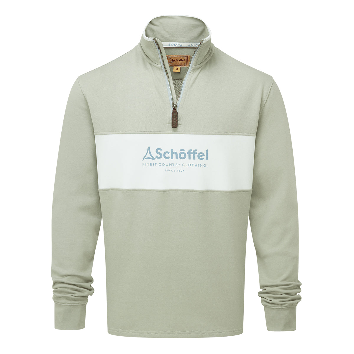 Schoffel Mens Trencrom 1/4 Zip - Aqua Grey/Blue Water | Millbry Hill