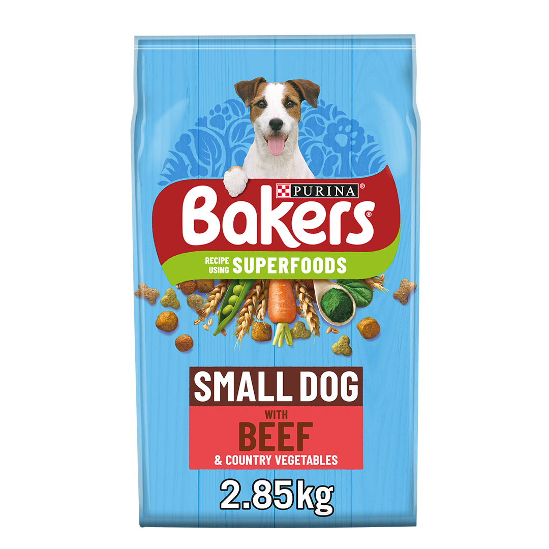 Bakers Small Dog Food with Beef & Vegetables 2.85kg