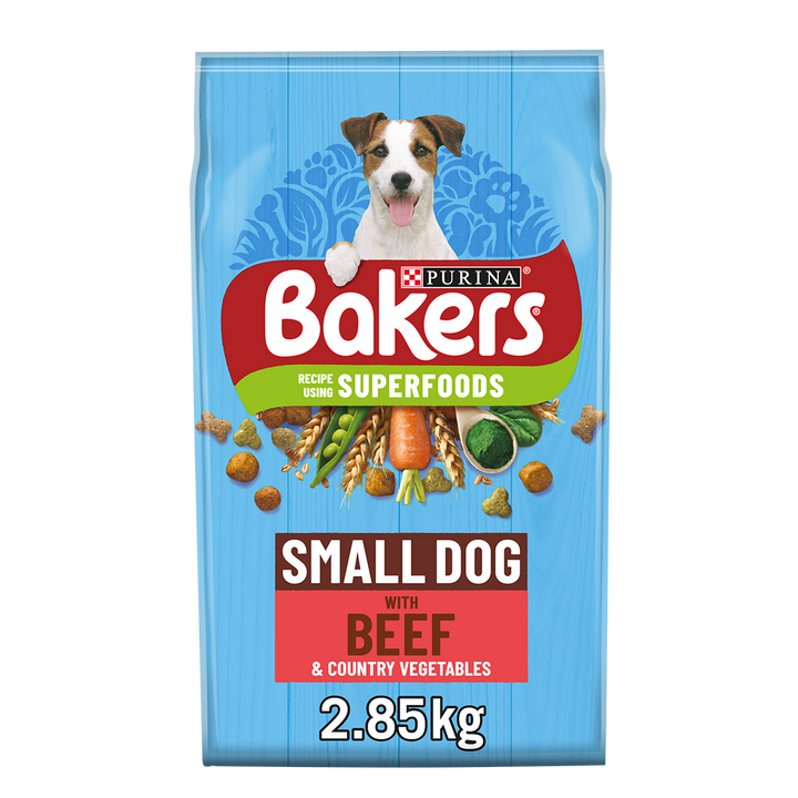 Bakers Small Dog Food with Beef & Vegetables 2.85kg