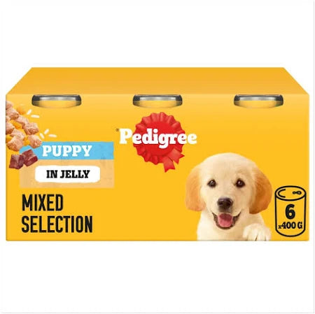 Pedigree Puppy Tins Chunks In Jelly
