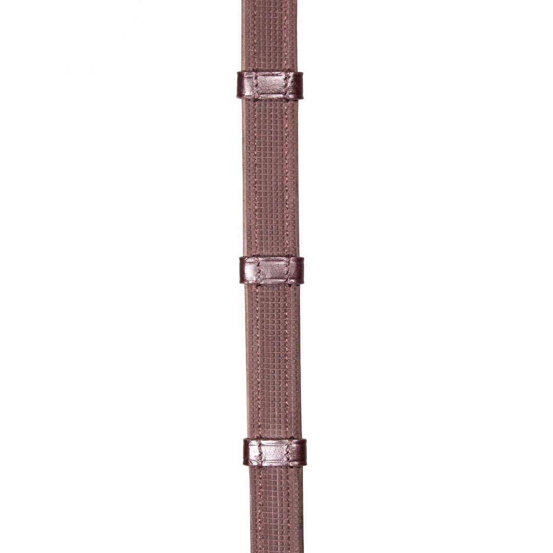 Henry James Calfskin Supergrip Reins#Brown