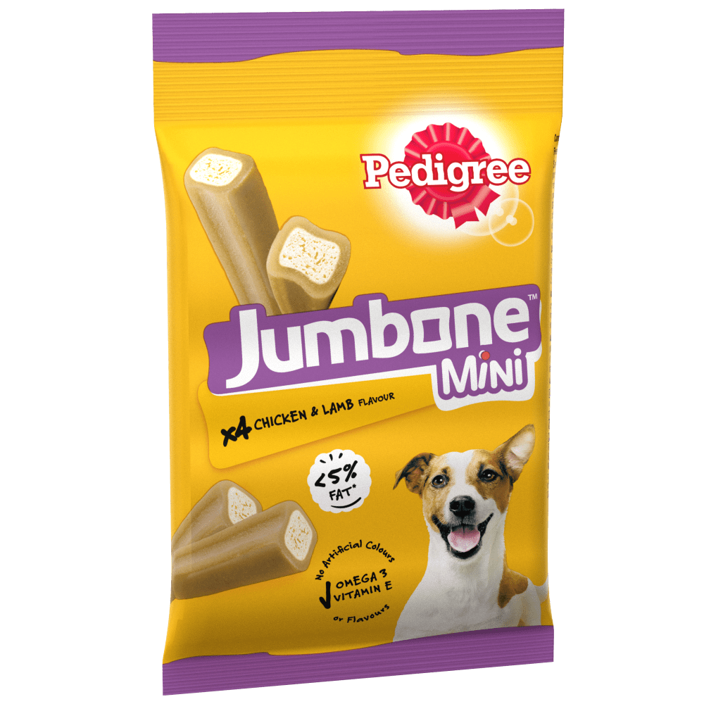 Pedigree Jumbone Mini Chicken & Lamb Chews For Dogs 160g