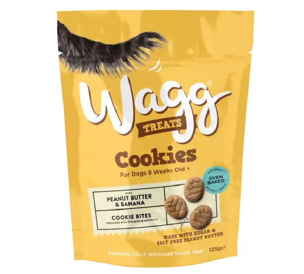 Wagg Cookie Dog Treats with Peanut Butter & Banana | Millbry Hill