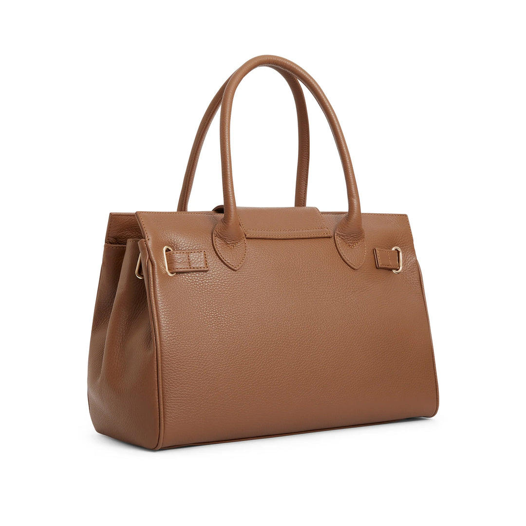 Fairfax & Favor Ladies Windsor Pebbled Tan Leather Handbag