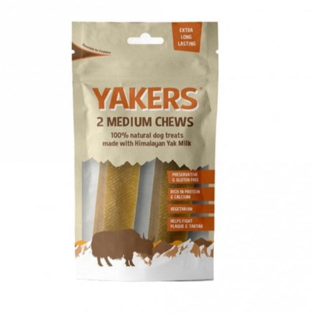 Yakers Dog Chew Medium Dog Treats (2 Pack) 2 Pack