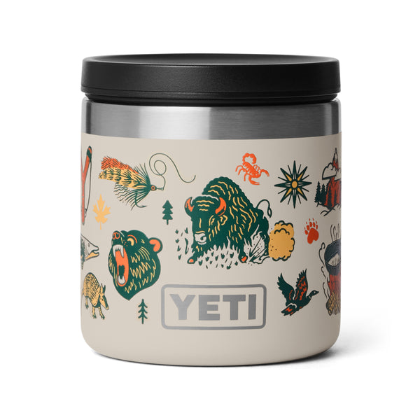 Yeti Rambler 8oz Food Jar - Summer Graphic Cape Taupe