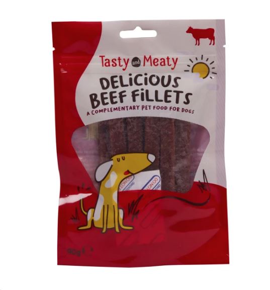 Tasty and Meaty Beef Fillets Dog Treats